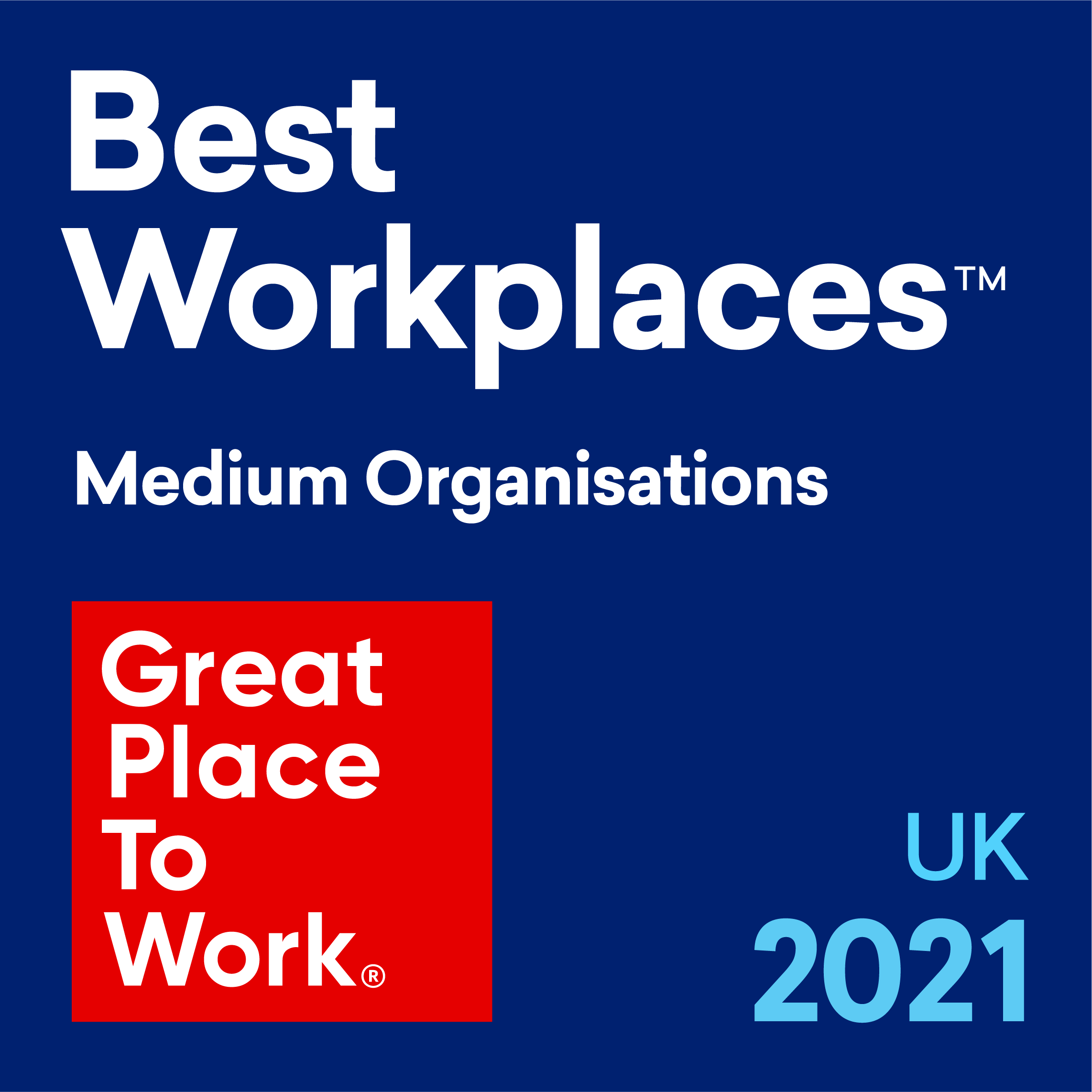 Best Workplaces for Medium Organisations in the UK